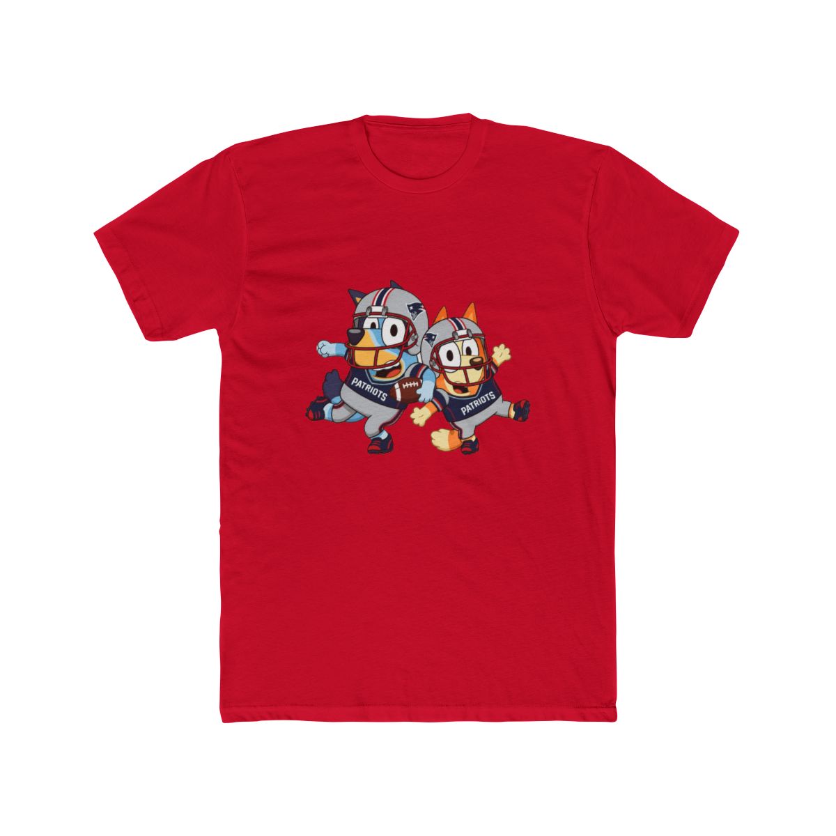Bluey New England Football Retro Fan T Shirt