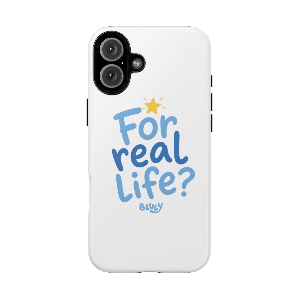 Bluey "For real life?" Phone Case - alternate angle 4, merchandise