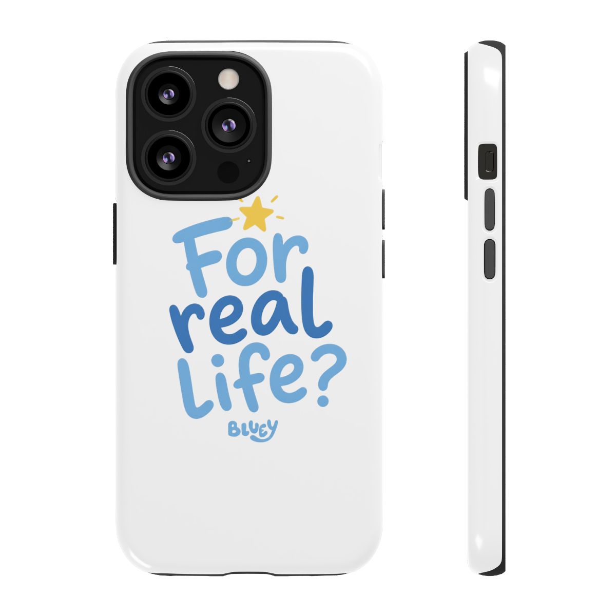 Bluey "For real life?" Phone Case - alternate angle 5, merchandise