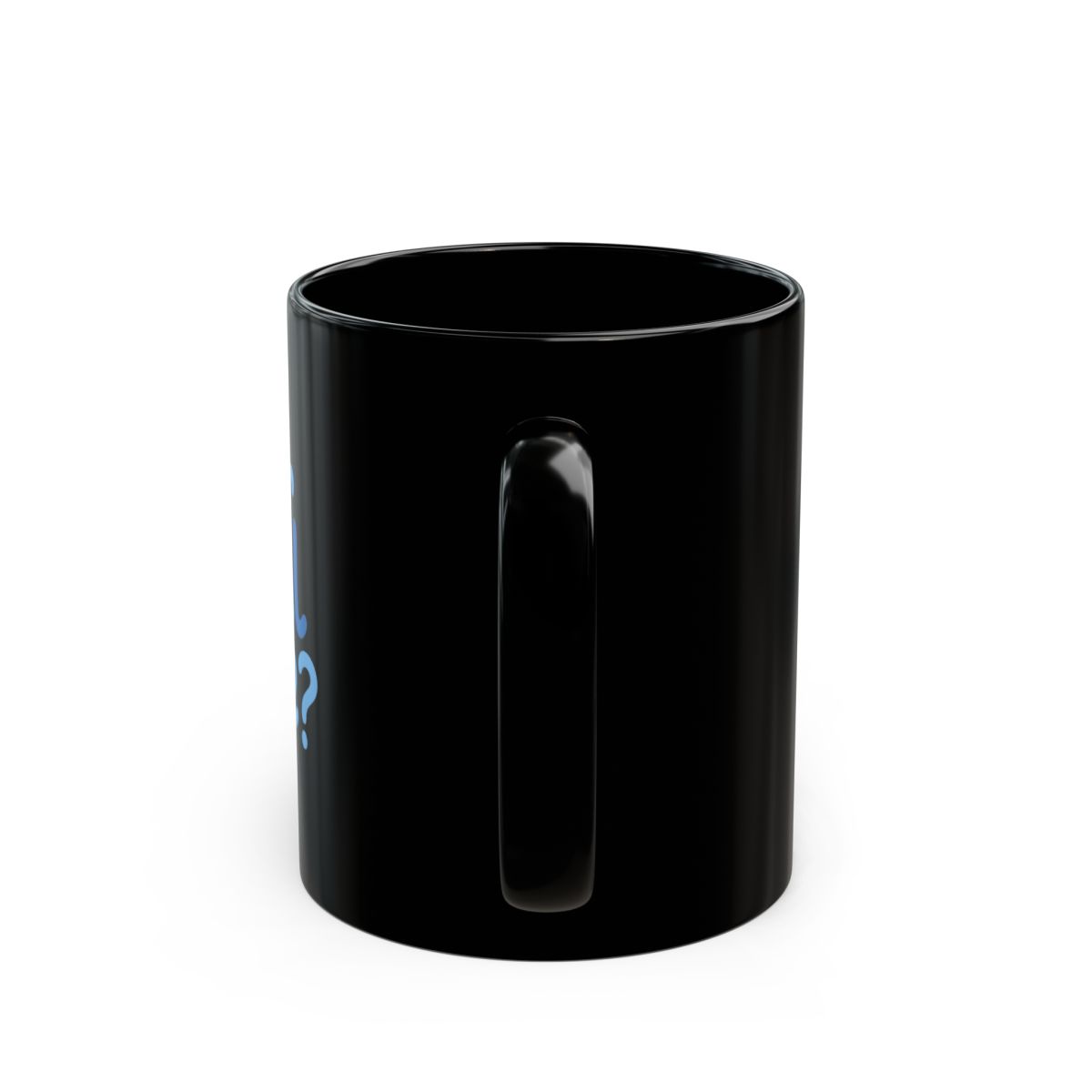 Bluey "For real life?" Black Mug - alternate angle 4, merchandise