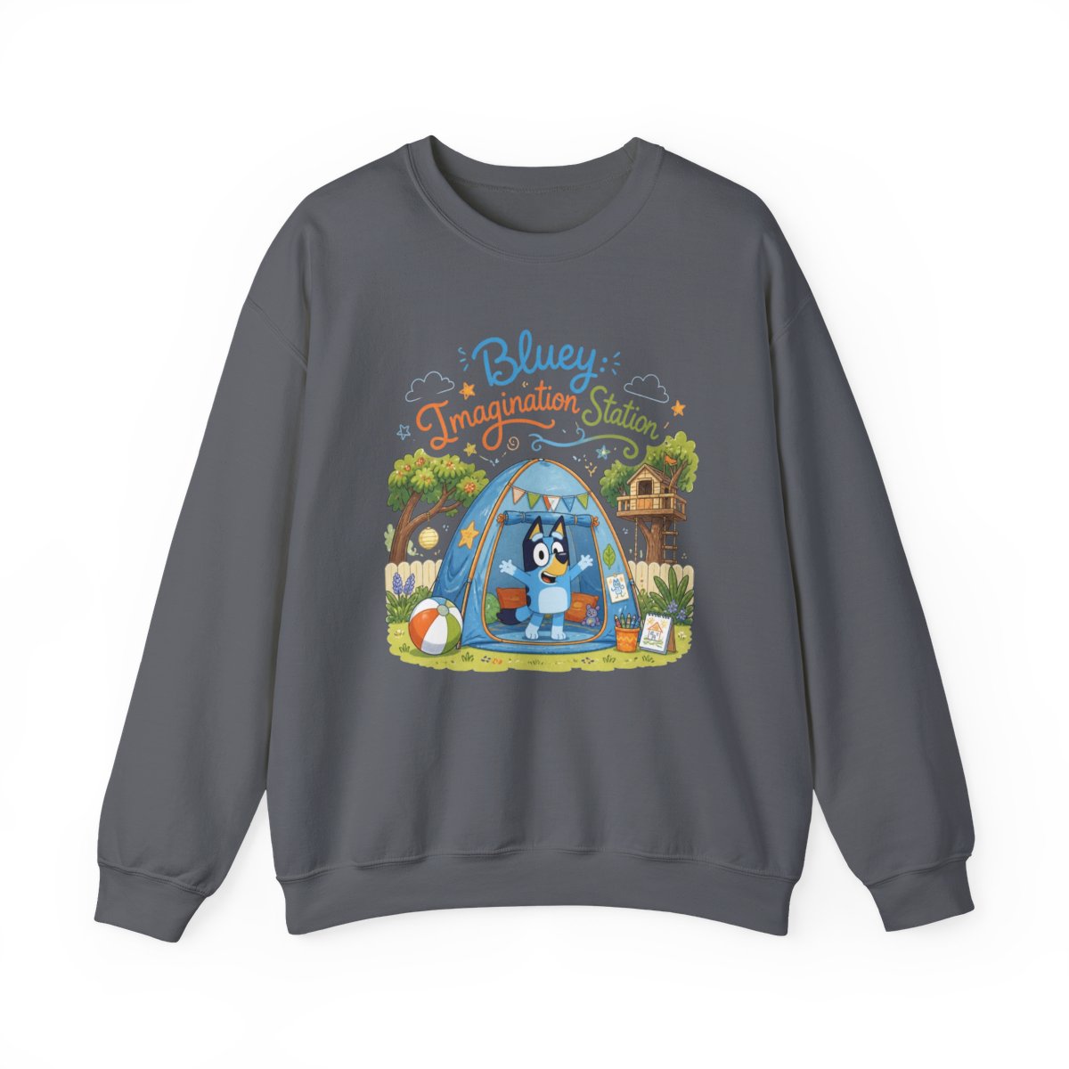 Bluey "Bluey: Imagination Station" Crewneck - alternate angle 3, merchandise
