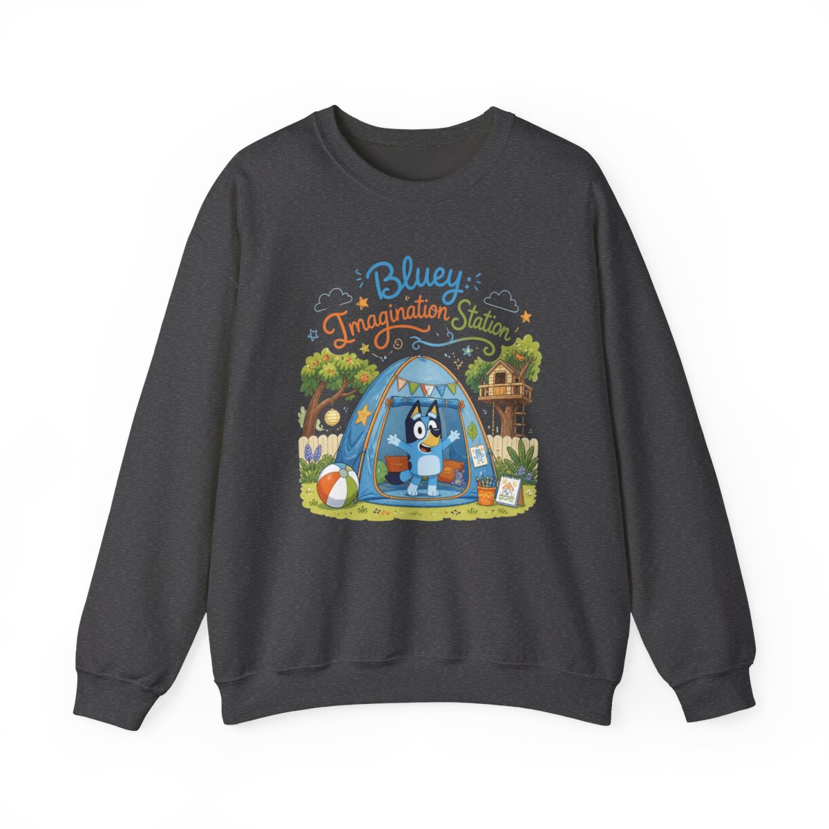 Bluey "Bluey: Imagination Station" Crewneck - alternate angle 2, merchandise