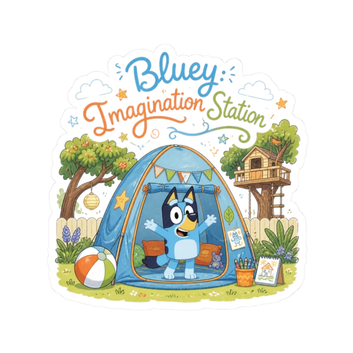 Bluey "Bluey: Imagination Station" Sticker - Official stickers merchandise