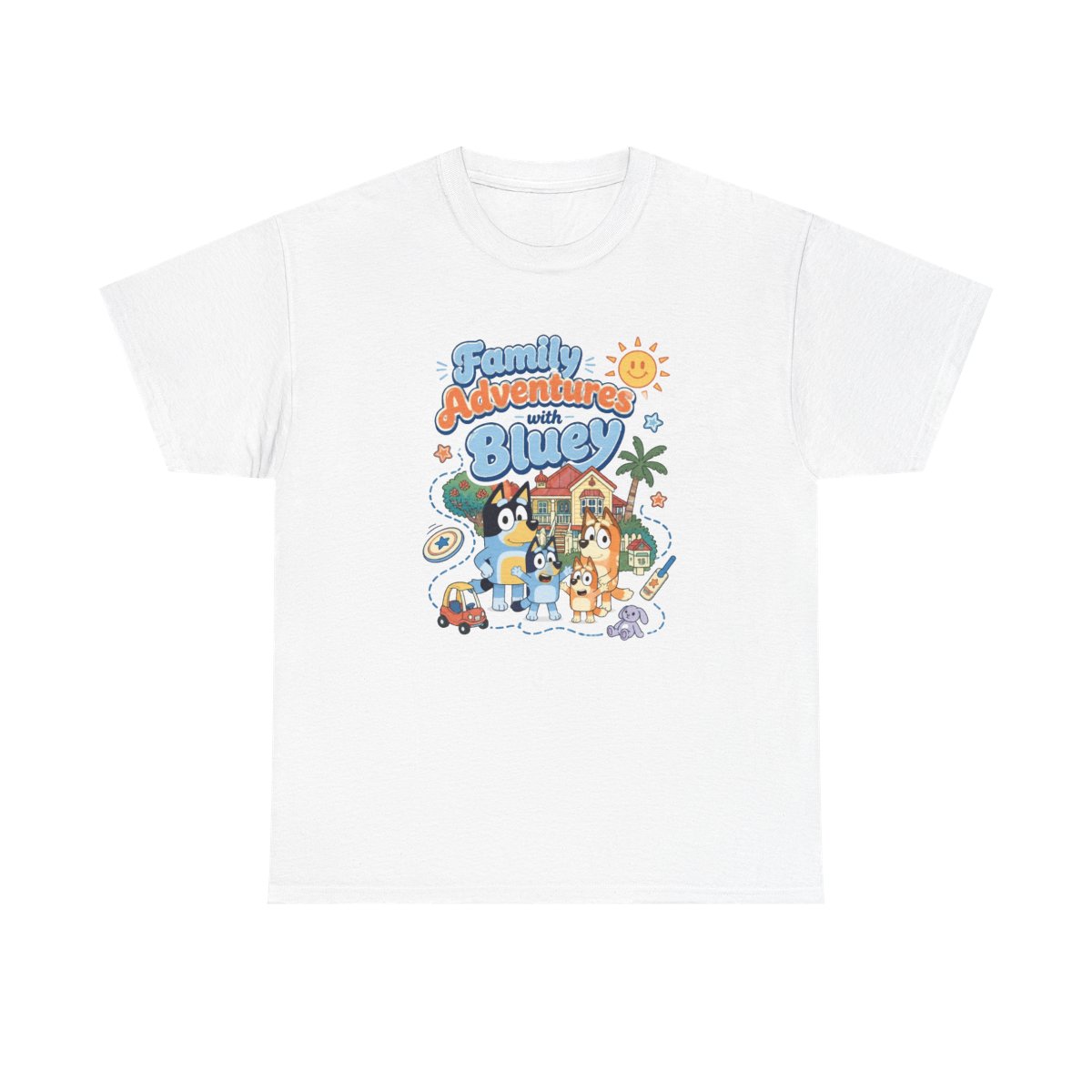 Bluey "Family Adventures with Bluey" Unisex Tee