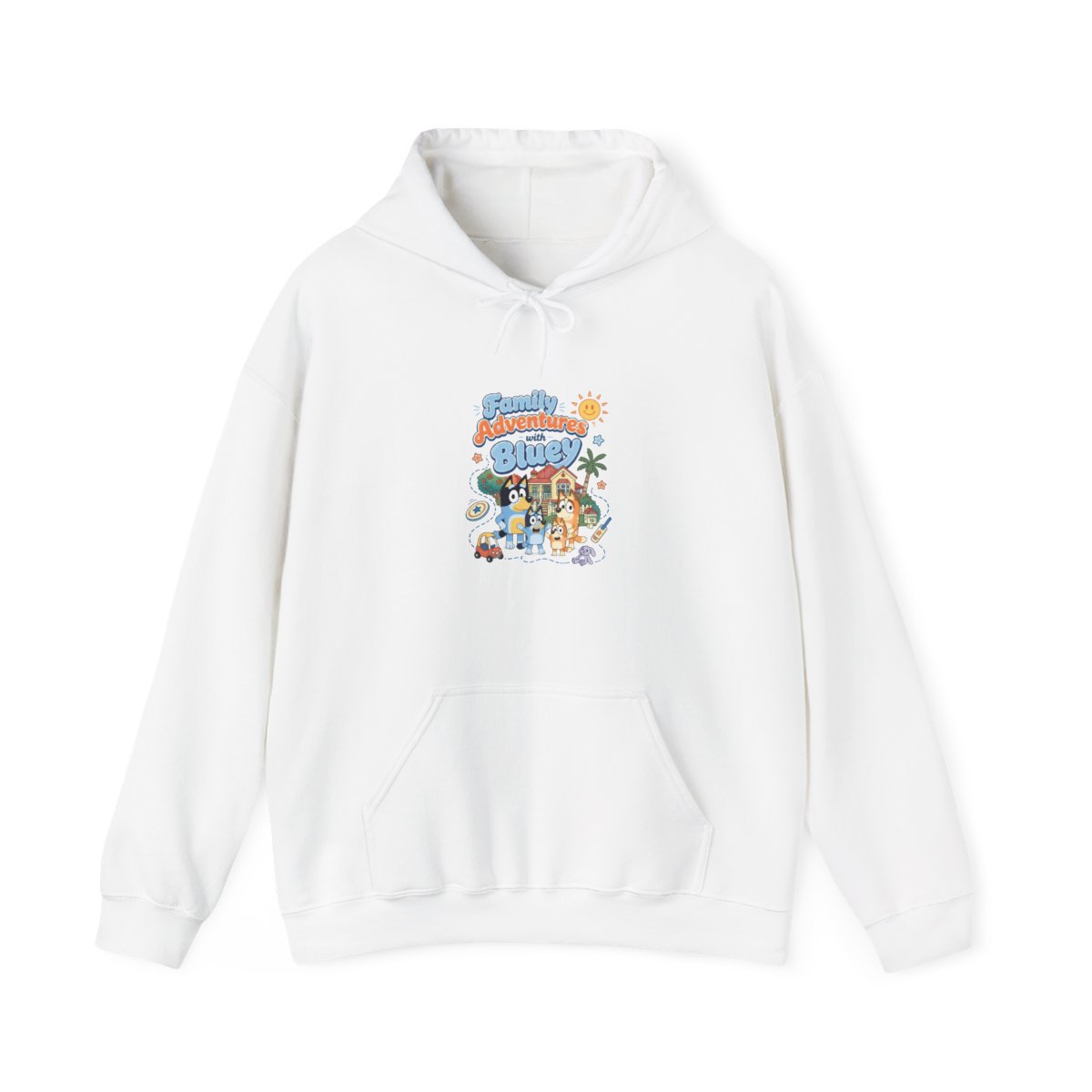 Bluey "Family Adventures with Bluey" Hoodie - Official hoodies merchandise