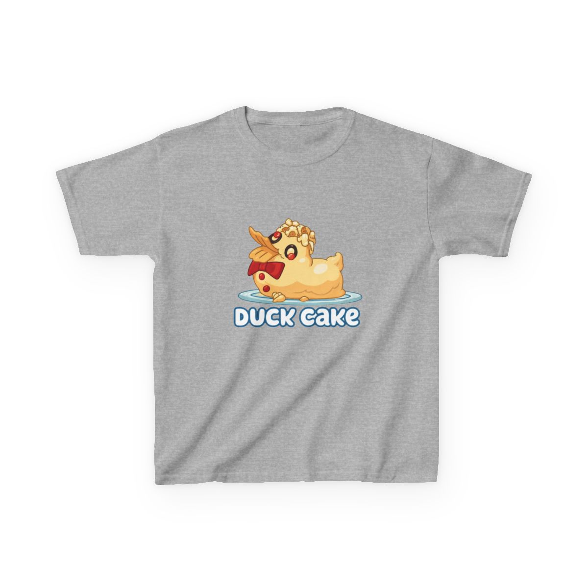 Bluey Duck Cake Kids T-Shirt - alternate angle 3, merchandise