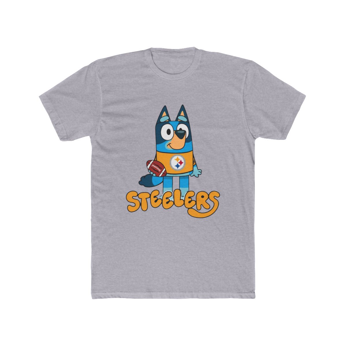 Bluey Steeler Football T Shirt - alternate angle 3, merchandise