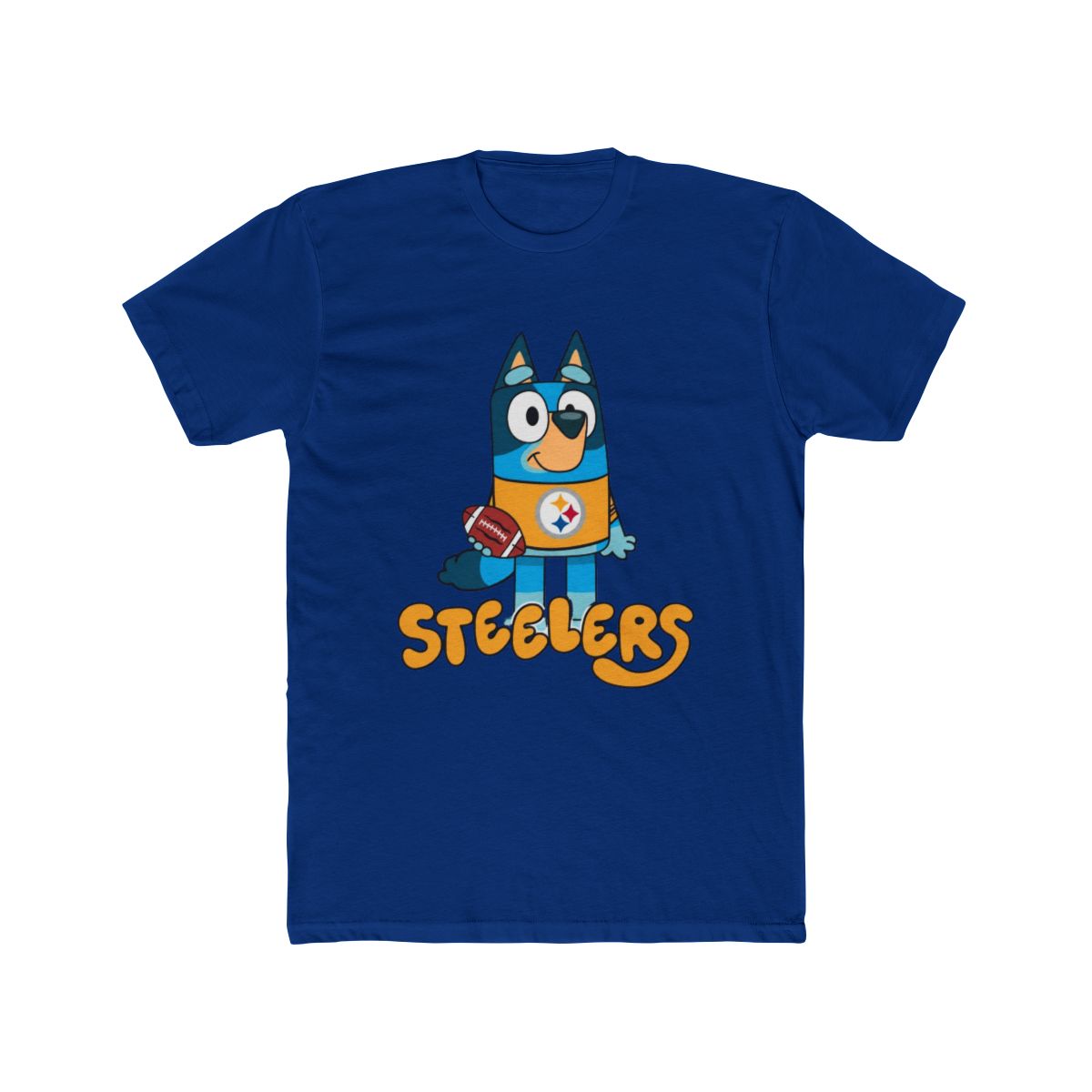Bluey Steeler Football T Shirt - alternate angle 5, merchandise