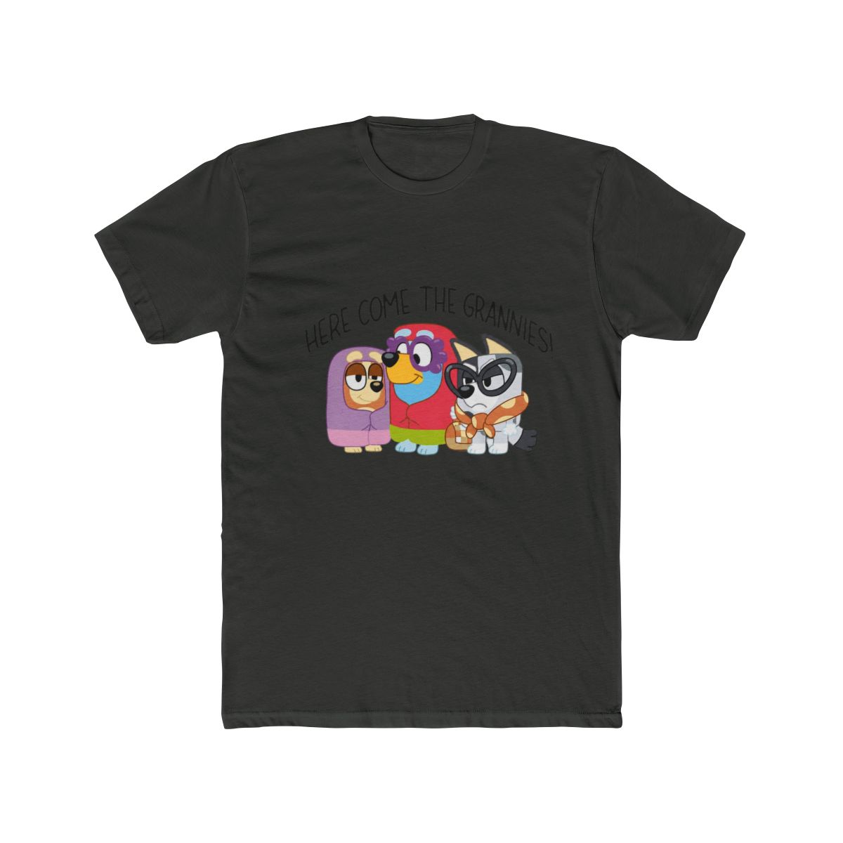 Bluey Here Come The Grannies Funny Scene T Shirt - alternate angle 5, merchandise