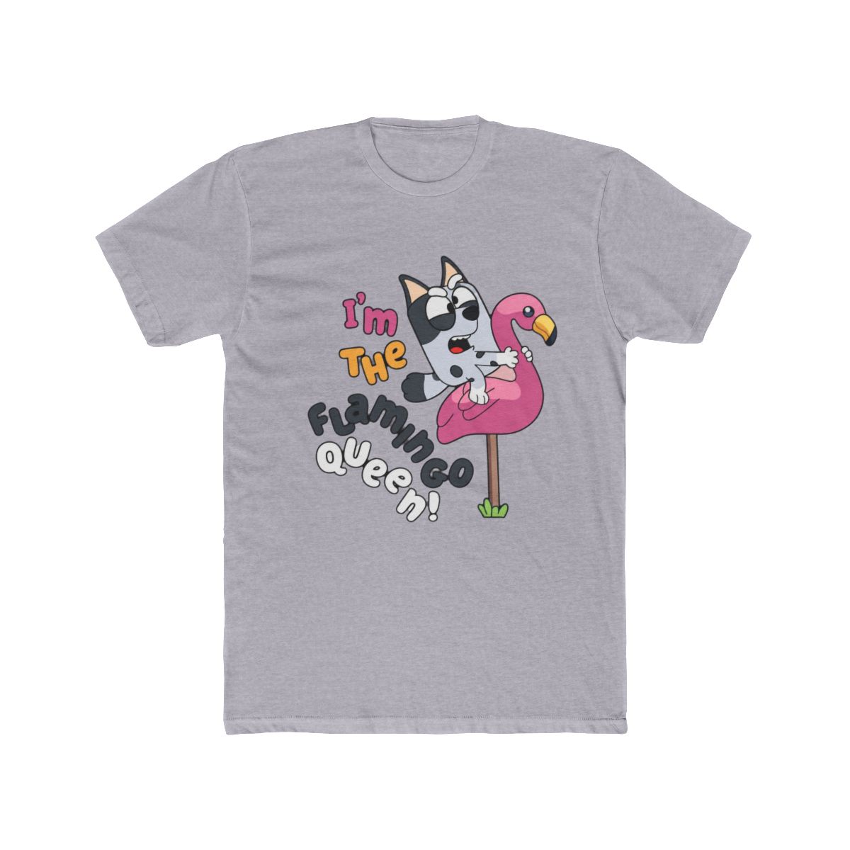 I'm The Flamingo Queen Funny Bluey T Shirt - alternate angle 5, merchandise