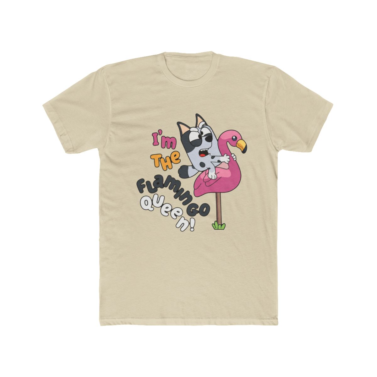 I'm The Flamingo Queen Funny Bluey T Shirt - alternate angle 4, merchandise