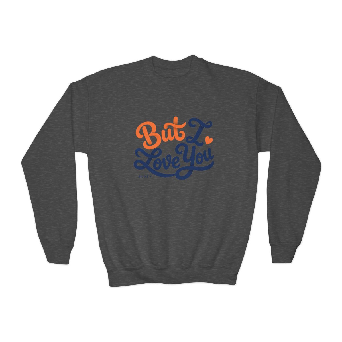 Bluey "But I Love You" Kids Crewneck - alternate angle 2, merchandise