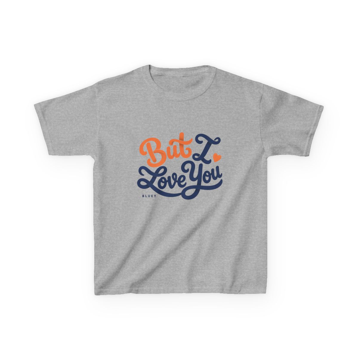 Bluey "But I Love You" Unisex Kids Tee - alternate angle 2, merchandise