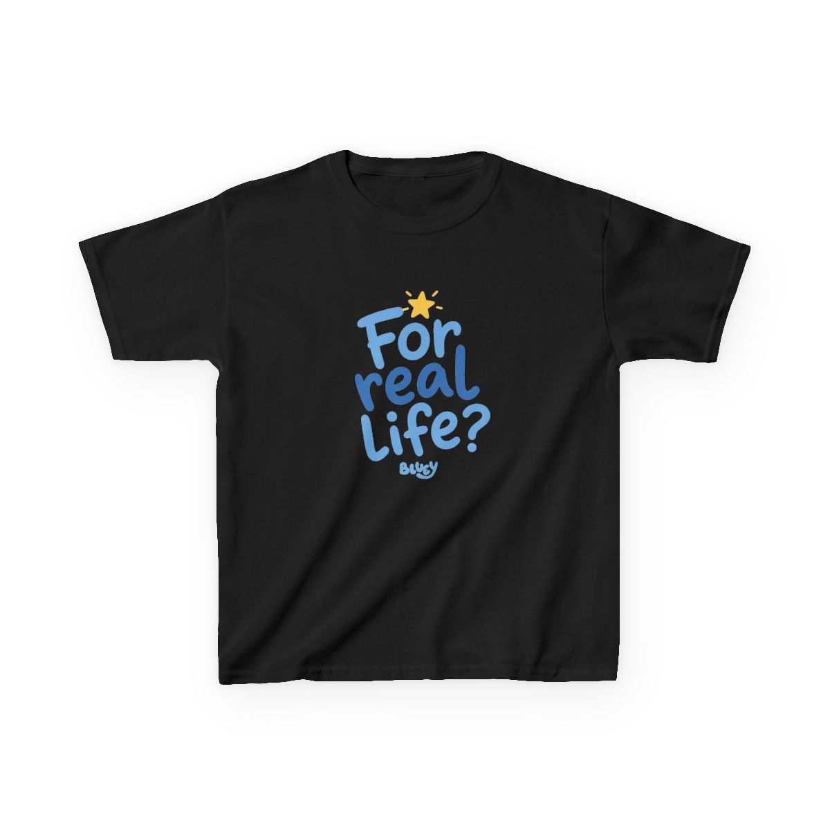 Bluey "For real life?" Unisex Kids Tee