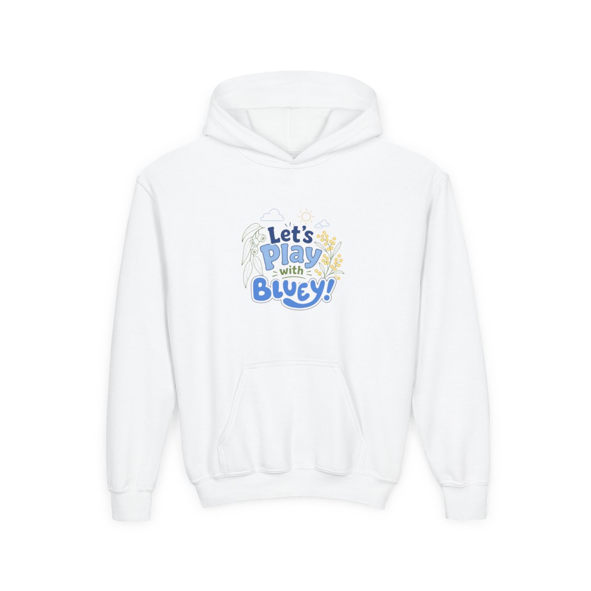 Bluey "Play with Bluey!" Hoodie - alternate angle 2, merchandise