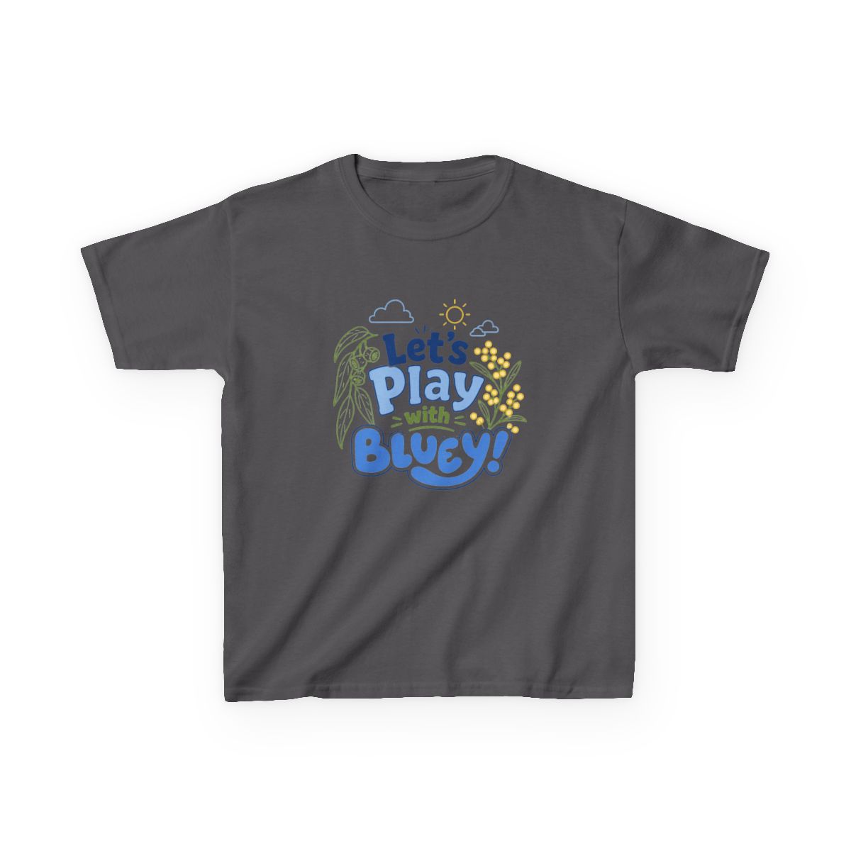 Bluey "Play with Bluey!" Kids Tee - alternate angle 3, merchandise