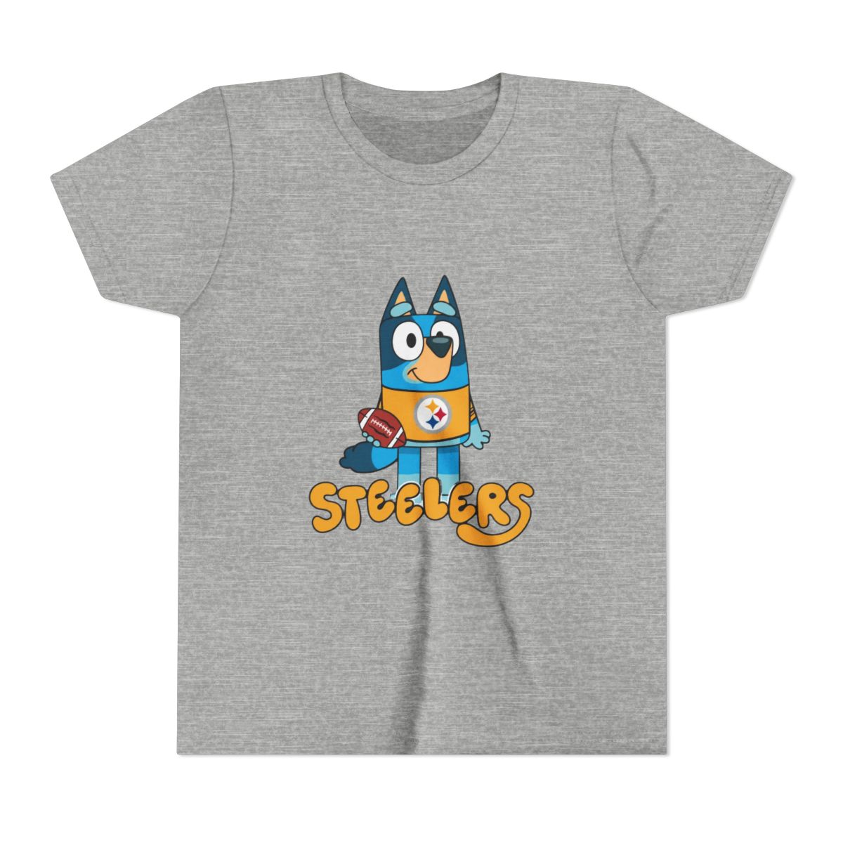 Bluey Steeler Football Kids T Shirt