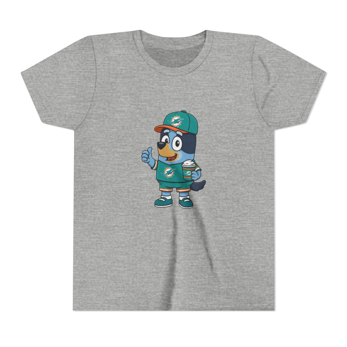 Miami Football Bluey Fans Kids T Shirt - alternate angle 3, merchandise
