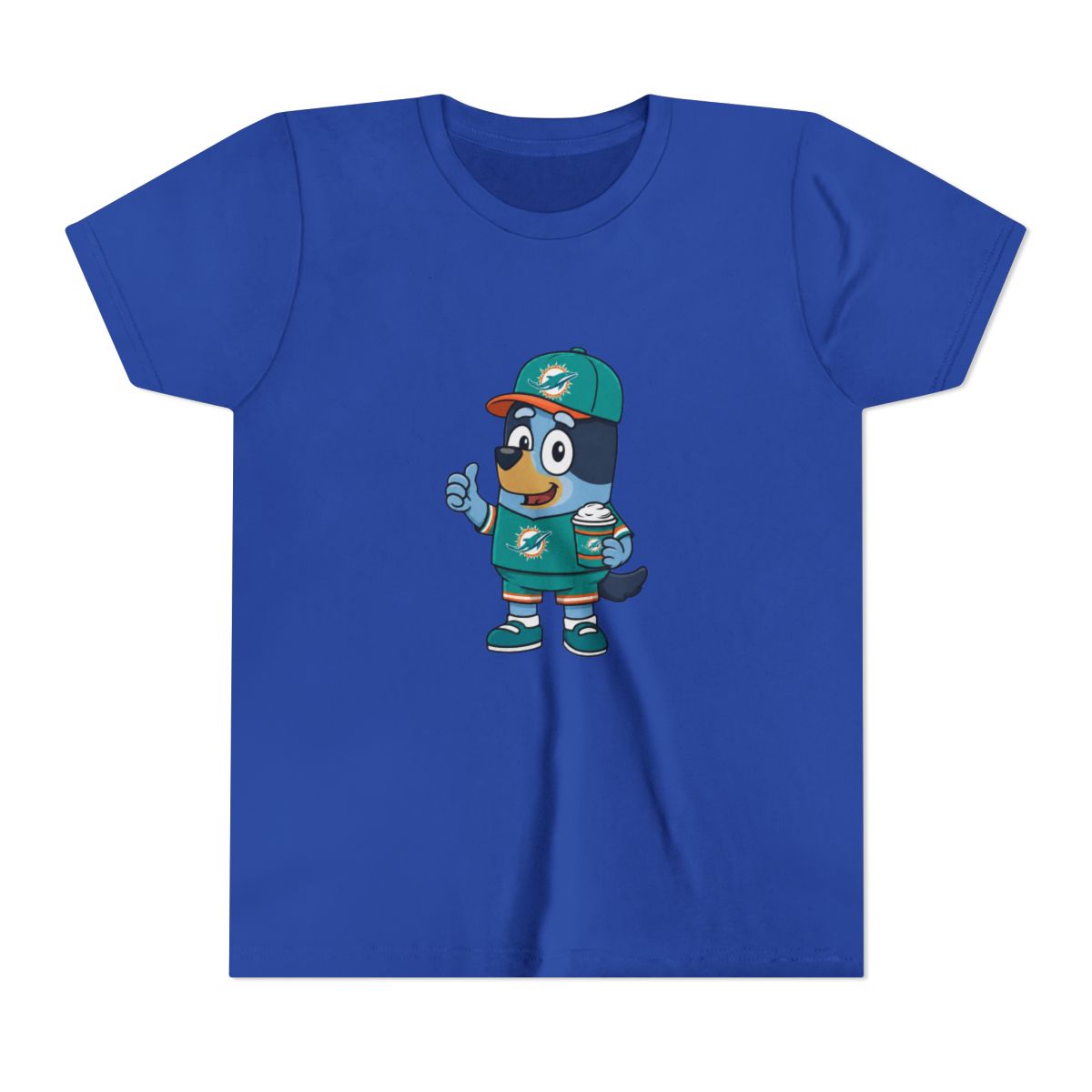 Miami Football Bluey Fans Kids T Shirt - alternate angle 4, merchandise