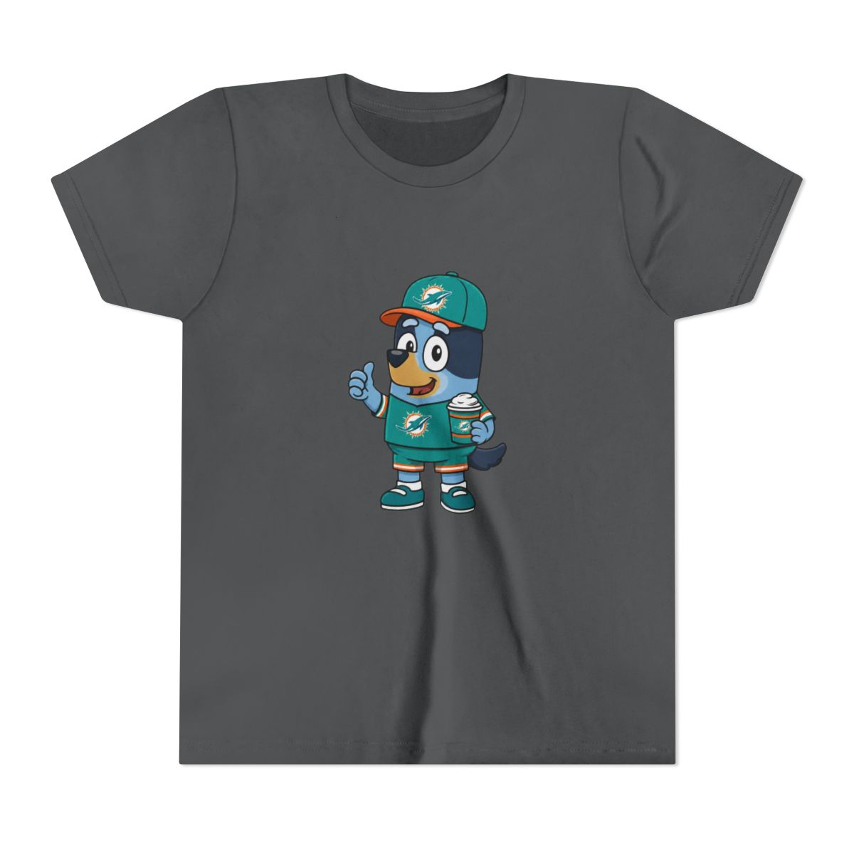 Miami Football Bluey Fans Kids T Shirt - alternate angle 5, merchandise
