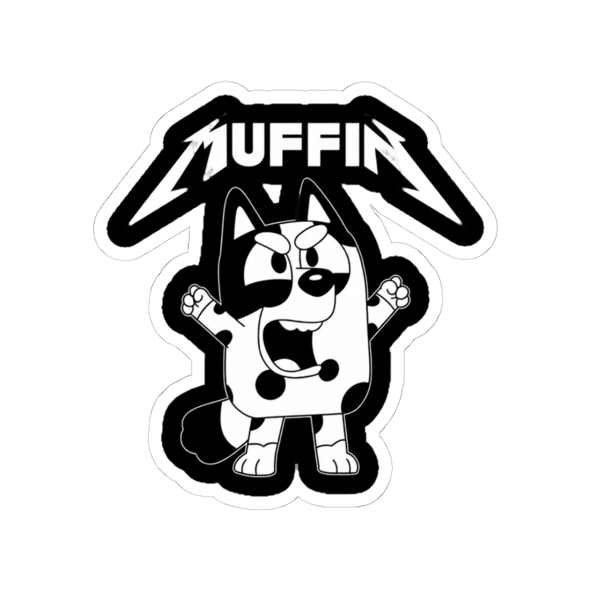 Bluey Muffin Sticker - Official stickers merchandise