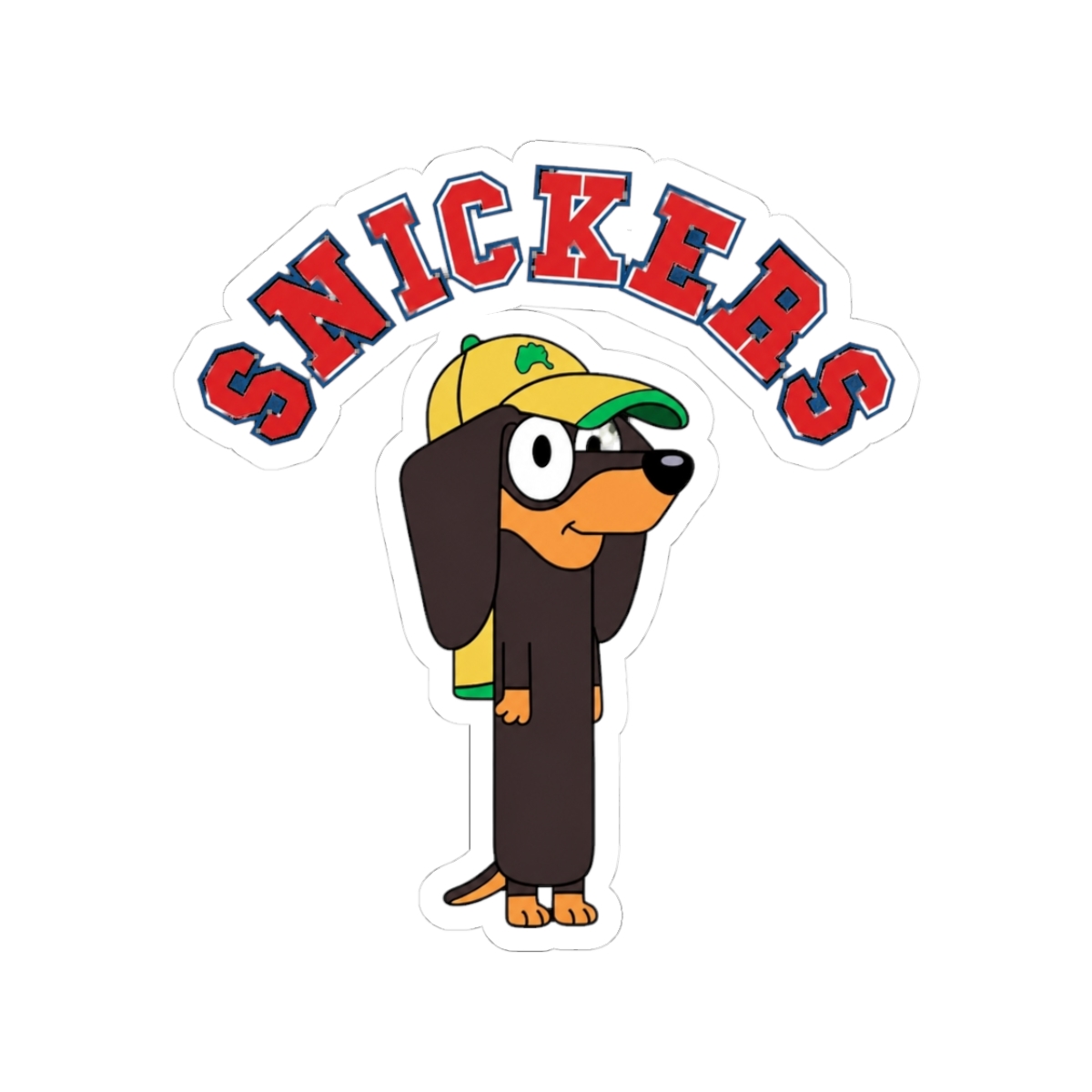 Snickers Bluey Sticker - Official stickers merchandise