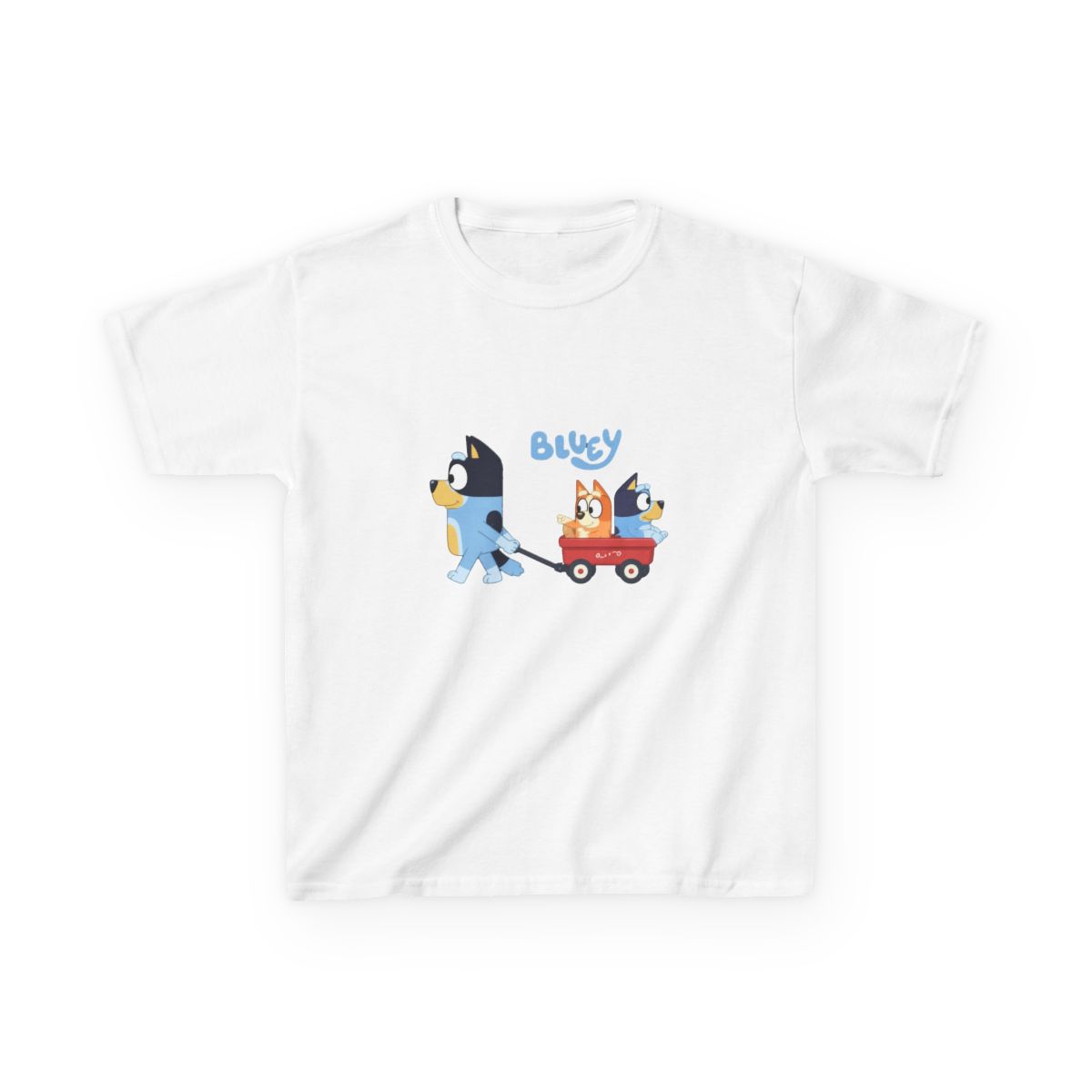 Bluey Bandit, Bluey, Bingo Wagon Ride Kids T-Shirt - Official t-shirts merchandise