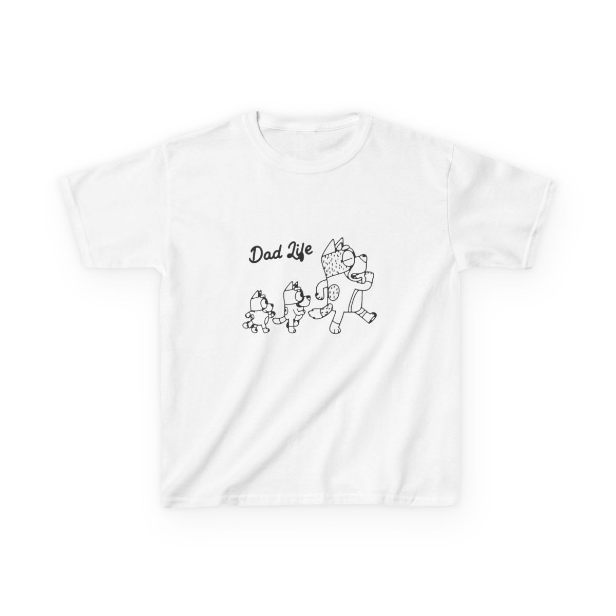 Bluey Dad Life Kids T-Shirt - Official t-shirts merchandise